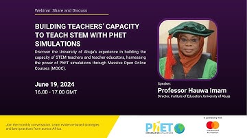 BUILDING TEACHERS’ CAPACITY TO TEACH STEM WITH PhET SIMULATIONS