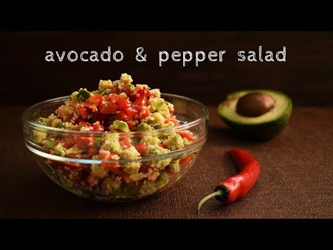 Video: Salată De Avocado Cu Ardei Roșu