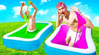 Qui à la MEILLEURE PISCINE de SLIME CHALLENGE