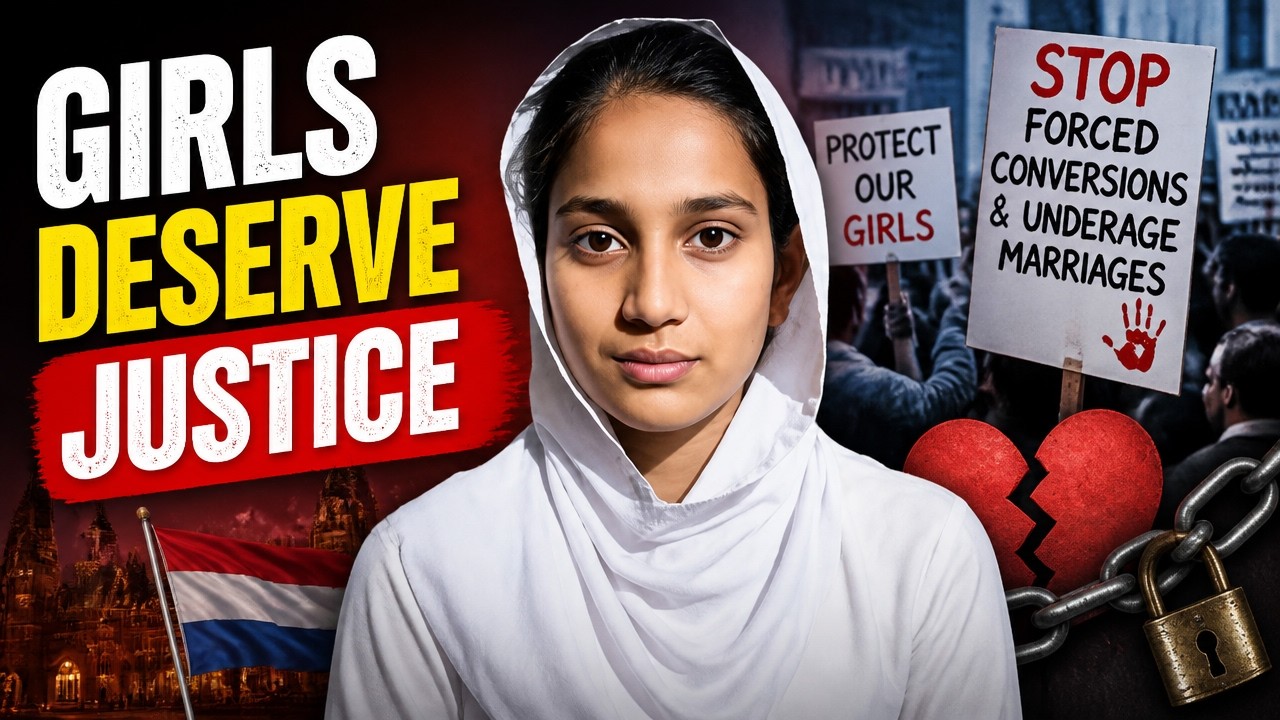 Justice for Minority Girls: Stop Forced Conversions and Underage Marriages| protest in Netherlands