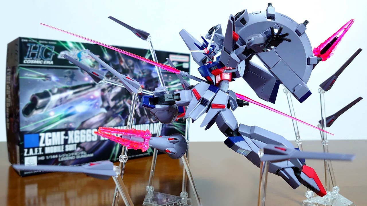 【HGレジェンドがリメイク！驚異の色分け＆可動！ドラグーンエフェクトも付属！】HG 1/144 レジェンドガンダム　レビュー