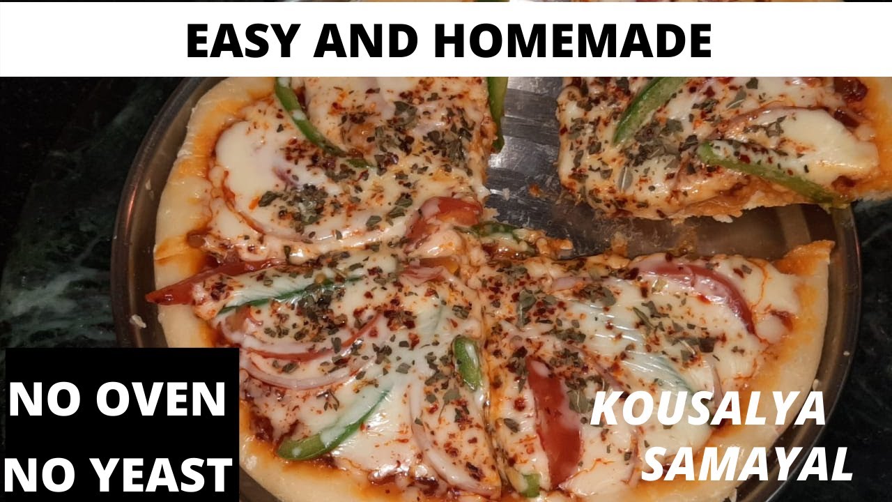 VEG PIZZA IN TAMIL 100 SUBSCRIBER'S SPECIAL NO OVEN NO YEAST