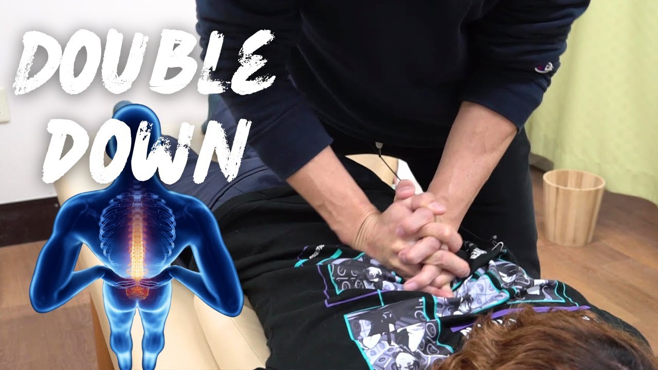 【ASMR chiro cracking 全身ボキボキ整体】一撃で音は倍プッシュ！気持ち良い音を探してください！ Full body adjustment from Japan +Y-strap