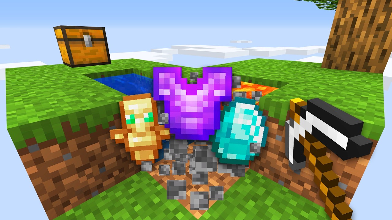 Minecraft Skyblock, but Every Drop is Random…
