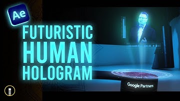 Futuristic Human Hologram in After Effects Tutorial without any Plugin in Hindi & Urdu
