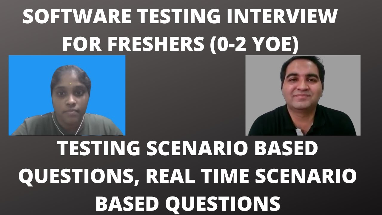Software Testing Interview | Testing Scenario Interview Questions - YouTube