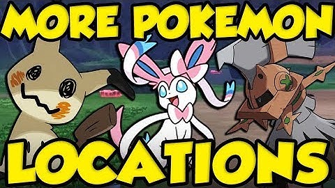 WILD EEVEELUTIONS - TYPE NULL - MIMIKYU LOCATION And MORE! Rare Pokemon Sword and Shield Locations