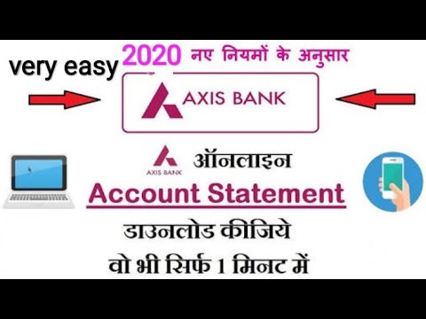 How to download axis Bank credit card statement online //full information