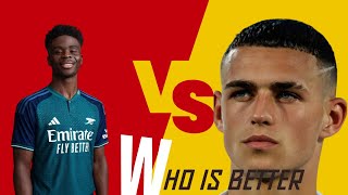 Foden Vs Saka | Who is better #saka #foden #football #soccer