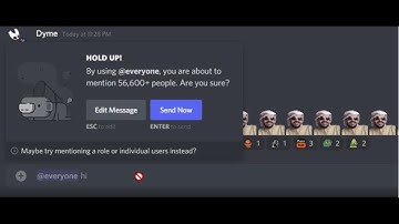 pinging half a million people in a discord server "hi"