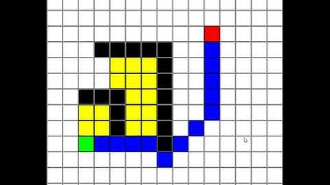 A* pathfinding visualization in C++ using SFML library