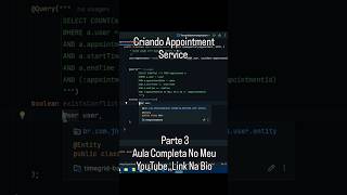 🚀 Aula Criando Appointment Service.Aprender Programação Parte 3