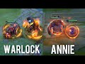 Warlock vs Annie - Summoning Mage. DOTA 2 vs League of Legends.