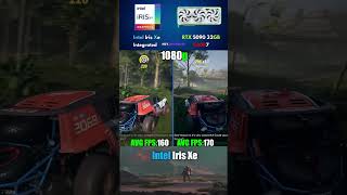 Intel Iris Xe Graphics vs RTX 5090 — this isn’t even a battle 💀🔥#shorts #pcgaming