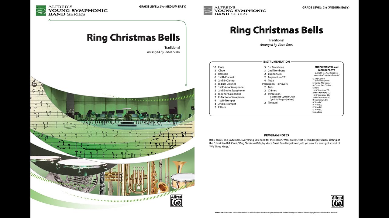 Ring Christmas Bells, arr. Vince Gassi – Score & Sound - YouTube