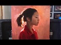 How i painted this dramatic oil portrait with back lighting