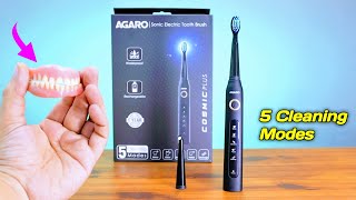 Agaro Cosmic Plus Sonic Electric Tooth Brush Unboxing⚡Perfect Daily Gadget | BR Tech Films