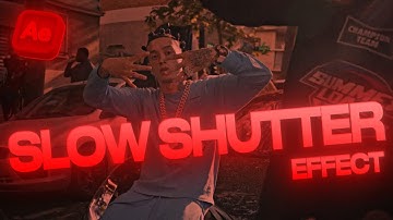 SLOW SHUTTER EFFECT in AFTER EFFECTS (tutorial)