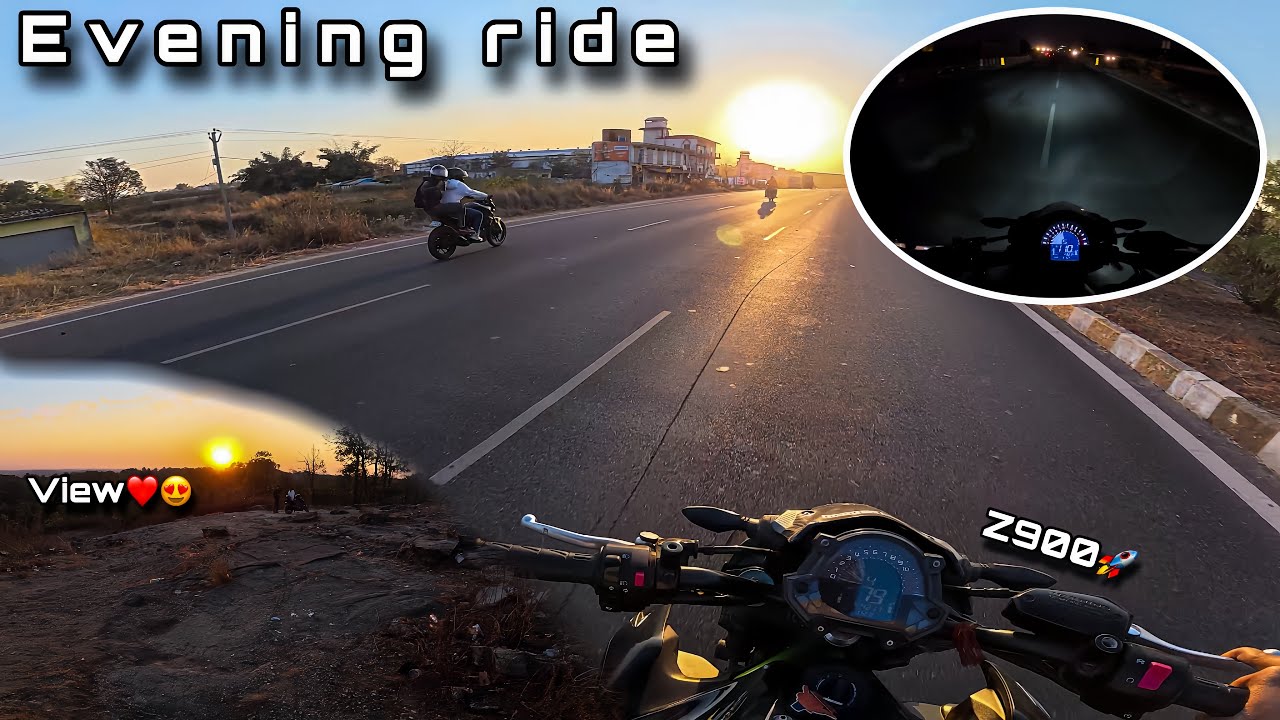 EVENING RIDE ON Z900 || AMAZING SUNSET VIEW ||