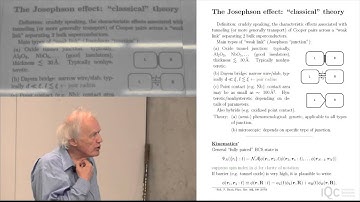 The Physics of Superconducting Devices - Anthony Leggett - Lecture #4 - 2014