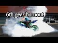 6th Gear Burnout!!! Ninja 636 Blowing Through Gears