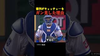 審判がキャッチャーをガン見した理由