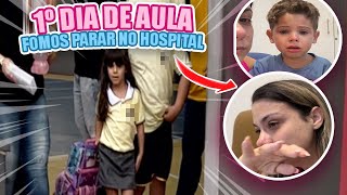 AS PRESSAS PARA EMERGÊNCIA NO PRIMEIRO DIA DE AULA DA ESCOLA NOVA * Susto enorme! | Kathy Castricini