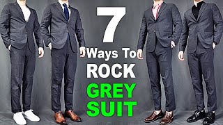 7 Ways To ROCK Charcoal Grey Suits | Men’s Outfit Ideas
