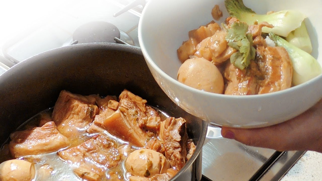 Nina's Australian Kitchen: Pork Breast on Rice and Chinese Burger，澳洲厨房: 卤肉饭与中式漢堡