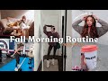 REALISTIC FALL MORNING ROUTINE 🎃 What I actually do (Workout, skincare, food, etc)