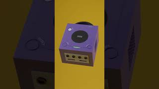 3D Nintendo GAMECUBE in BLENDER  | #shorts