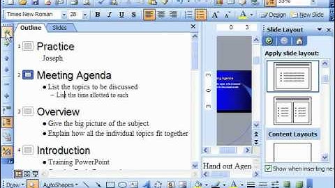 PowerPoint 2003 Tutorial Promoting & Demoting Text Microsoft Training Lesson 21.2