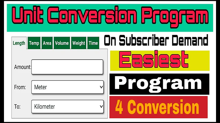 Program For Unit Conversion ! Unit Conversion Program Using C#