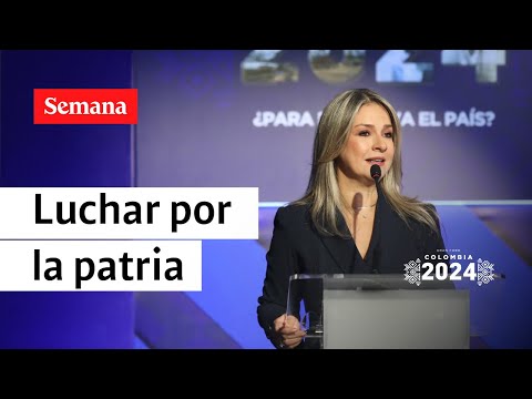 Vicky Dávila llama a luchar por la patria en la apertura del Foro Colombia 2024