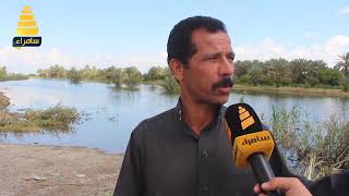 صلاح الدين معاناة انسانية في قرية الحمرة بسبب ازمة الفيضانات