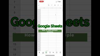 How To Insert Multiple Columns in Google Sheets IPhone?