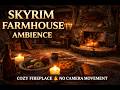 Skyrim Tavern Ambience 🔥 Cozy Fireplace &amp; Cooking Sounds | Relax, Sleep, Study (No Talking)