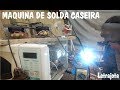 Maquina de solda caseira com transformador de micro ondas