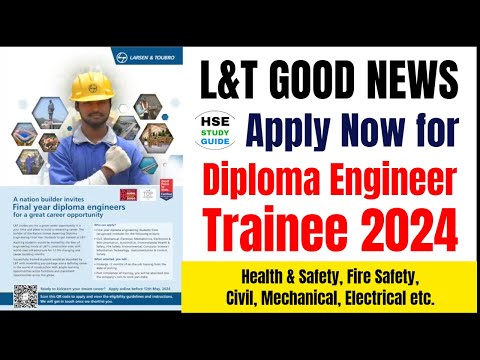 L&T Good News: Apply Now for Diploma Engineer Trainee 2024  @hsestudyguide