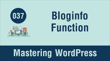 Mastering WordPress in Arabic #037 - Dig Deep Into Bloginfo Function