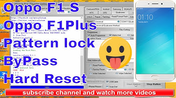 Oppo F1 S 📲Oppo F1Plus 📱Pattern lock ByPass 📲 Hard Reset 💻 Miracle Thunder | gsm indus