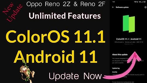 Software Update Oppo Mobile ColorOS 11.1 & Android 11 Official Version | Oppo  Unlimited Features
