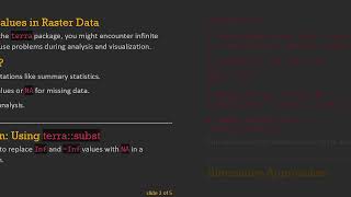 How to Replace Inf and -Inf Values in a Raster Stack Using terra in R