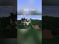 Minecraft 200 TNT Explosion Test #shorts #minecraft #tnt