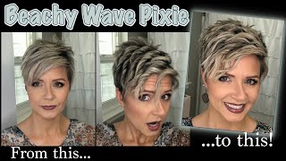 Hair Tutorial ~ Add Beachy Waves to Your Pixie Cut!