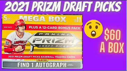 2021 Panini Prizm Draft Picks Baseball Mega Box ** 1 Auto & Parallels for $60?? **