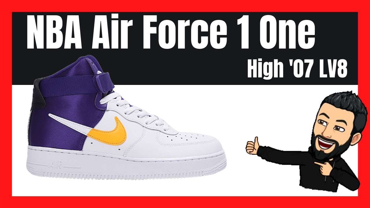 👟 Nike Air Force 1 One High 07 LV8 NBA ☑️ (100% Originales) - YouTube