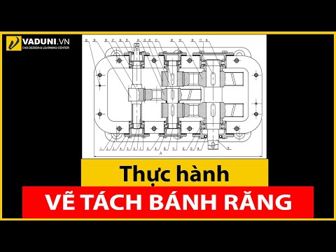 Video Đọc bản vẽ cơ khí | Hướng dẫn vẽ tách chi tiết bánh... - youtube