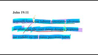 John 19:11 Latin Vulgate
