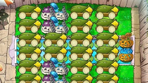 Plants Vs Zombies (Pool Endless) - 20 Cob Cannon Build Demonstration (Flag 1 to 22)
